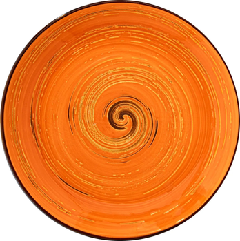 Тарелка Wilmax Spiral Orange круглая 25.5 см (WL-669314/A)