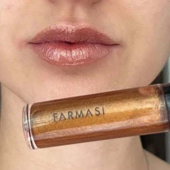 Блеск-топер для губ Farmasi Блестящая медь 5 мл