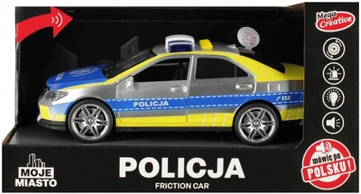 Samochód policyjny Mega Creative Moje Miasto ze światłem i dźwiękiem (5904335885927)