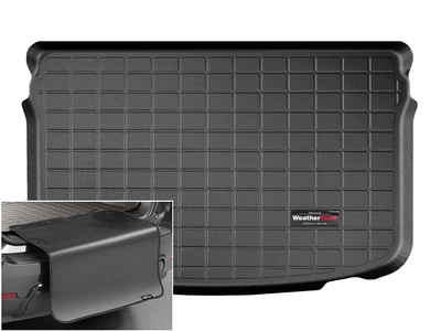 Автомобильный коврик в багажник авто Weathertech Audi S1 3d 5d HB 14-18 черный Ауди С1 WT0031373