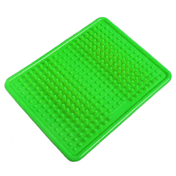 Массажный ортопедический коврик YogaLife для стоп с шипами зеленый (YL8564FDG)