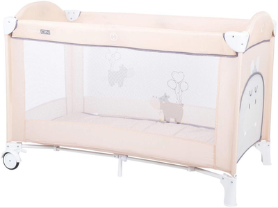 Дитяче переносне ліжко-манеж FreeOn Balloon hippo на дитину вагою до 13 кг Beige (FO0040)