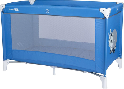 Дитяче переносне ліжко-манеж FreeOn Travel Love Blue 120 х 60 см (FO0044)