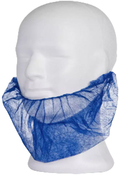 Упаковка Защитных масок для бороды Med Comfort с резинками на уши Голубая 100 шт (4044941030340)