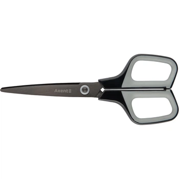 Ножиці Axent Titanium 6306-03-A, 19 см, з прогумованими ручками, графітно-сірі