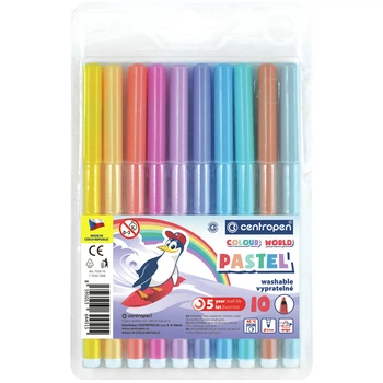 Фломастери CENTROPEN 10кол. 7550/1009 TP PASTEL /7550/1009 TP/