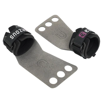 Накладки атлетичні для турніка та тяги Ezous Lifting Grips D-15 2шт у комплекті розмір L Black