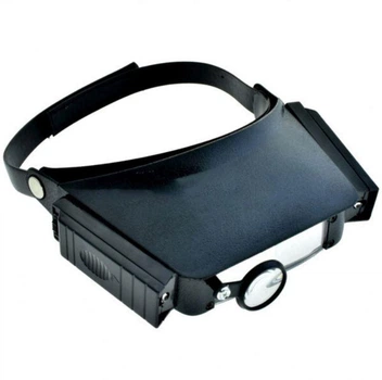Бинокуляр очки Magnifier MG81007 с увеличительным стеклом и лупой и LED подсветкой с батарейками в комплекте