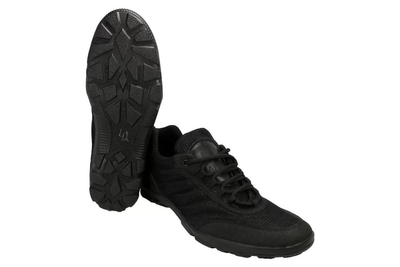 Чоловічі тактичні кросівки Bahram з прогумованим носком та п'ятою чорні 44р 29,5см з 3d тканиною (2051)