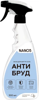 Очиститель стекла NANO5 АНТИБРУД с ароматом лимона триггер 500 мл (N50021)