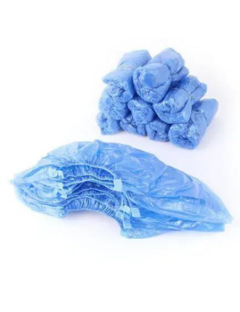 Бахіли Sanorma одноразові 2,5г 40х14см 100 шт блакитні (2049)