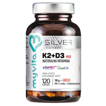 Вітамінний комплекс Proness MyVita Silver Witamina K2+D3 Forte 120 капсул (5903021590268)