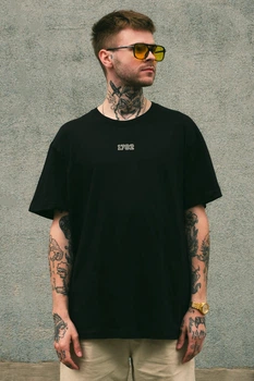 Чоловіча Оверсайз Футболка З Принтом Without Dollar S/M Black