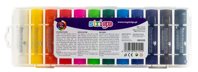 Kredki żelowe STRIGO w sztyfcie 12 kolorów (6930518941554)