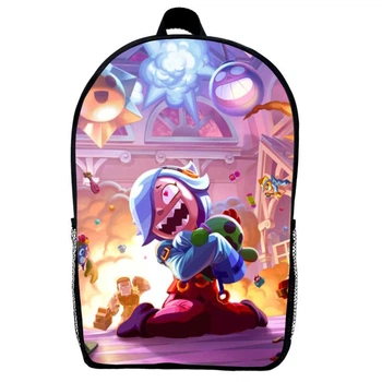 Рюкзак Бравл Старс Колетт (School Gear bag Brawl Stars 06) чорний, 39 х 27 х 14 см
