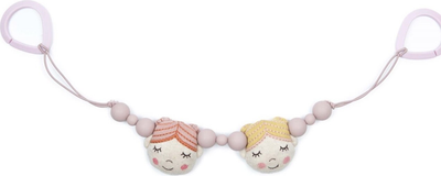 Ланцюжок для коляски Smallstuff Knittet Dolls Рожевий (5712352095041)