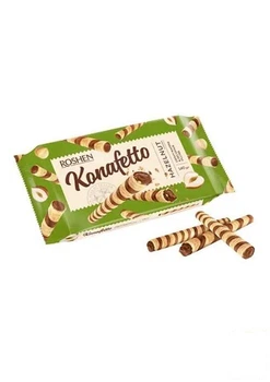 Вафельні трубочки (горіхова начинка) ВКФ ТМ "Konafetto" 140г (96382)