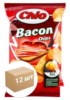 Чипсы бекон ТМ"Chio" 75г упаковка 12 шт (113345)