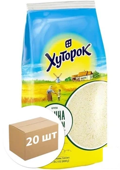 Крупа манная ТМ "Хуторок" 800 г упаковка 20 шт (99349)