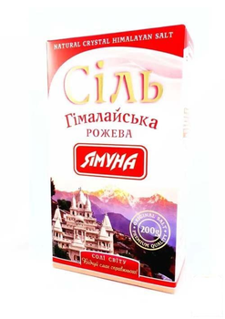 Соль "Гималайская" розовая картон ТМ "Ямуна" 200г (105274)