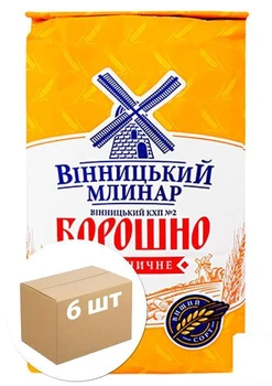 Мука "Винницкий Млинар" пшеничная высшего сорта 2 кг упаковка 6шт (87126)
