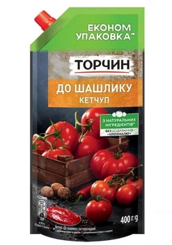 Кетчуп Торчин до шашлику 1х400 г (96634)