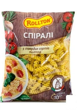 Макароны Спирали ТМ "Rollton" 400г (98786)