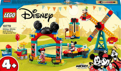 Zestaw konstrukcyjny LEGO Mickey and Friends Wesołe miasteczko z Mikim, Minnie i Goofym 184 elementy (10778)
