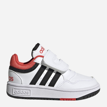 Tenisówki chłopięce na rzepy Adidas Hoops 3.0 Cf I H03860 26 Białe (4066746005514)