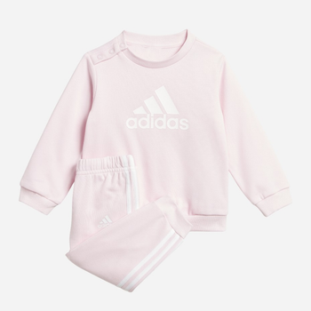 Komplet dziecięcy sportowy (bluza + spodnie) dla dziewczynki Adidas I Bos Jog Ft IJ8863 92 Różowy (4066762219421)