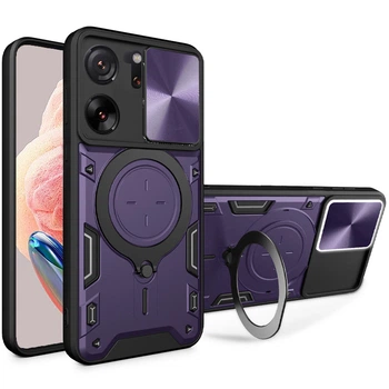 Ударопрочный чехол Bracket case with Magnetic для Xiaomi 13T / 13T Pro Purple Без бренда