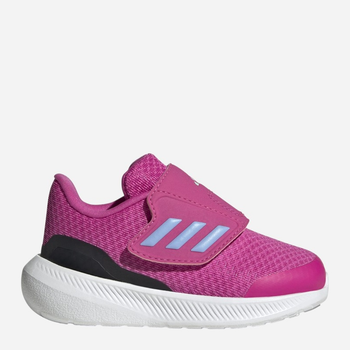Buty sportowe dziecięce dla dziewczynki na rzepy Adidas Runfalcon 3.0 Ac I HP5860 22 Różowe (4066749844912)