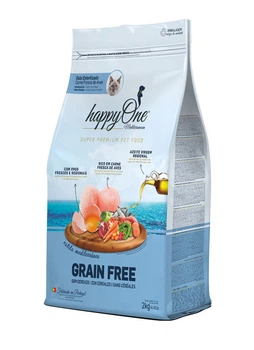 Сухой беззерновой корм happyOne Sterilized Cat Fresh Meat для стерилизованных кошек со свежим мясом 2 кг