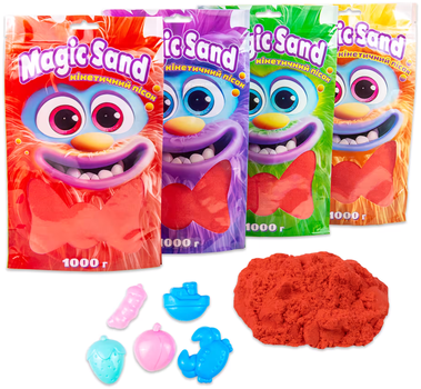 Кинетический песок Magic sand в пакете красный 1 кг (39404-6)(4823113865269)