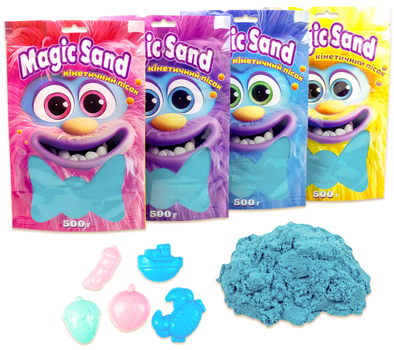 Кинетический песок Magic sand в пакете Голубой 500 г (39403-3)(4823113865160)