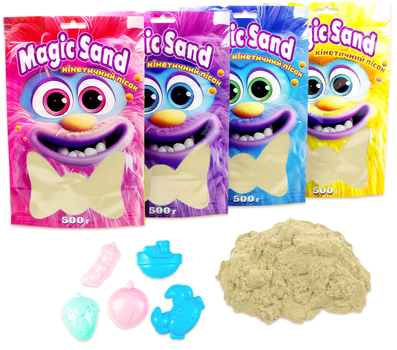 Кінетичний пісок Magic sand в пакеті Класичний 500 г (39403-1)(4823113862619)