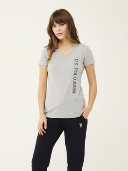 Футболка нательная женская U.S. Polo Assn 16596 S Серый меланж (8680557327137)