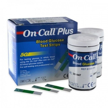 Тест-полоски On Call Plus 50 шт упаковка Acon (2559-4158)