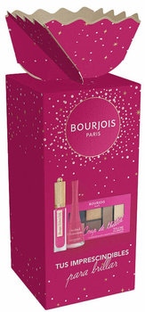 Zestaw kosmetyków dekoracyjnych Bourjois Fuchsia Płynna szminka 3.5 ml + Lakier do paznokci 9 ml + Paleta cieni do powiek 8.4 g (3616305516619)