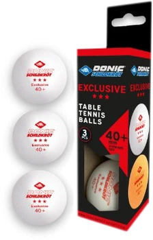 Мячи для настольного тенниса Donic EXCLUSIVE (Advantgarde) 3* 40+ 3 шт Белые (608334-40+)