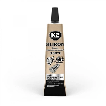 Герметик силіконовий чорний K2 SIL BLACK (BLACK SILICON +350С) 21гр (628673)