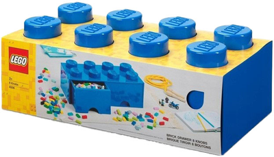 Контейнер LEGO Storage Brick 8 з висувними ящиками для зберігання Синій (40061731)