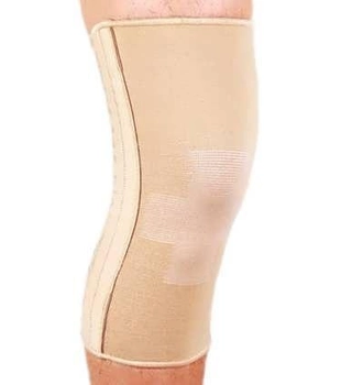 Бандаж еластичний на колінний суглоб зі спіральними ребрами ES-719 Ortop L (обхват коліна 38-42 см)