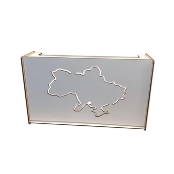 Коробка для роутера карта України DecorWood 20х10х33,6 см