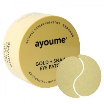 Патчи для глаз с золотом и улиточым муцином Ayoume Gold+Snail Eye Patch 60 шт (8809239804142)