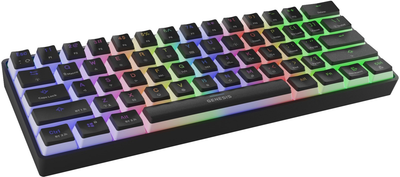 Klawiatura bezprzewodowa Genesis Thor 660 RGB Gateron Red Bluetooth/USB Czarna (NKG-1844)