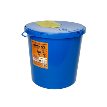 Контейнер для утилизации медицинских отходов 10 л, вторичный пластик, синий