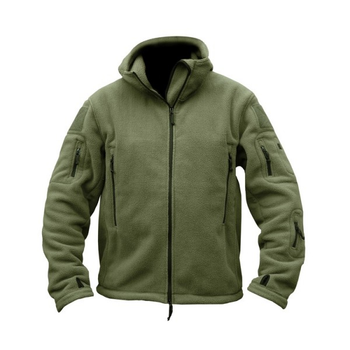 Флісова кофта тактичний Kombat UK Recon Hoodie S Оливковий (1000-kb-rh-olgr-s)