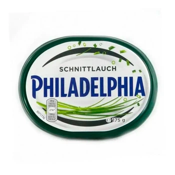 Крем-сир філадельфія зелена цибуля Philadelphia Mondelez 175г. Німеччина