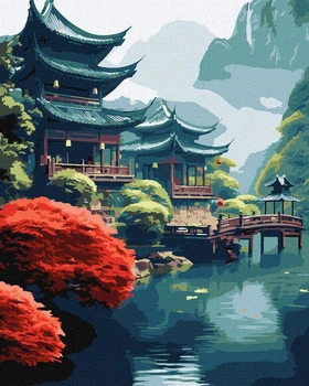 Картина по номерам Утро в горах ©art_selena_ua 40x50 KHO6347 Идейка